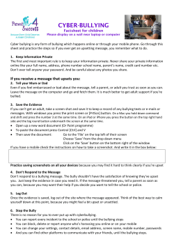 cyber-bullying - Parent 4 Success