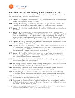 The History of Partisan Seating at the State of the Union