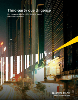 Third-party due diligence