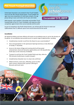 Touch Football - Pacific School Games