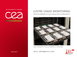 lustre usage monitoring