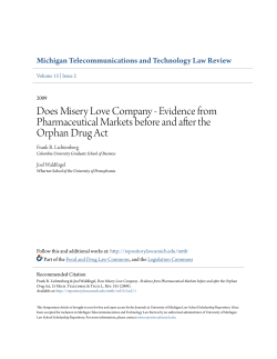 Does Misery Love Company - Evidence from Pharmaceutical