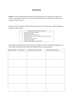 Parodies Sheet