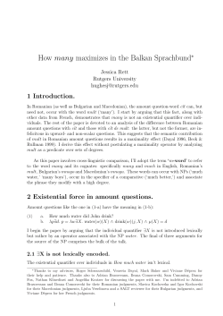 How many - UCLA Linguistics
