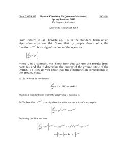 Homework 3 Answer Key