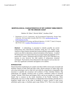 Morphological Characteristics of Rip Current Embayments on the