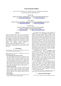 Festival Speaks Italian - ISTC