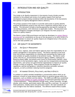 1 introduction and air quality - Sacramento Metropolitan Air Quality