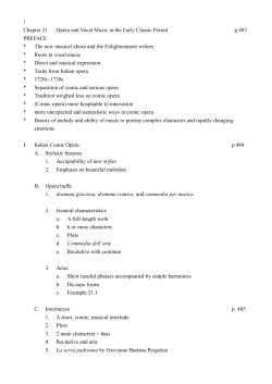 Chapter 21 Opera and Vocal Music in the Early Classic Period p.483