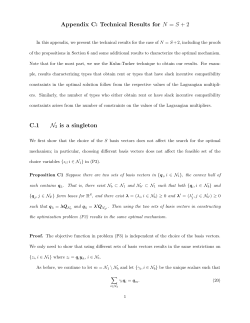 Appendix C: Technical Results for N = S + 2 C.1 N2 is a singleton
