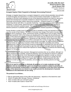 Irongate`s Strategic Deworming Protocol