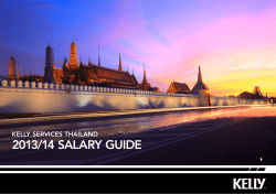2013/14 salary guide - Kelly Services Thailand