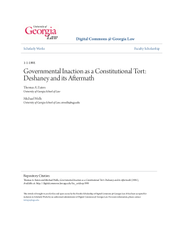 Governmental Inaction as a Constitutional Tort