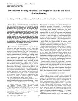 Reward-Based Learning of Optimal Cue Integration in Audio and