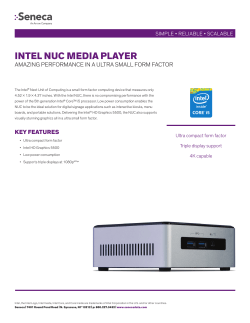 INtel NuC MedIa PlaYeR