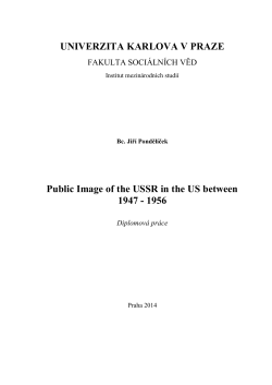 KARLOVA UNIVERZITA V PRAZE