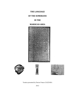 the language of the sumerians in the marsican area