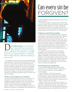 Can every sin be forgiven?