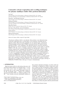 Consecutive solvent evaporation and co