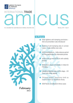 1 INTERNATIONAL TRADE Amicus.indd