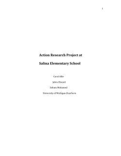 Action Research Project at Salina Elementary School