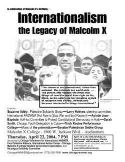 the Legacy of Malcolm X