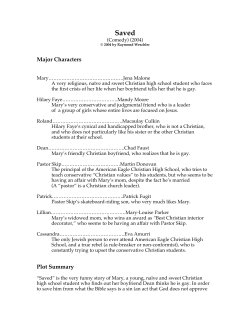 Major Characters Plot Summary