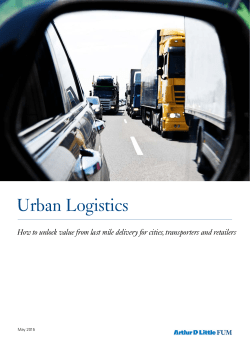 Urban Logistics - Arthur D. Little
