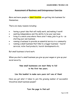 Assessment of Business and Entrepreneur