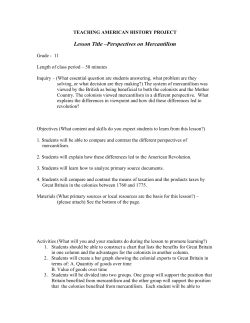 Perspectives on Mercantilism