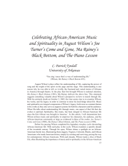 Celebrating African-American Music and Spirituality