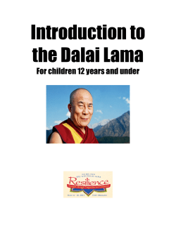 Introduction to the Dalai Lama - His Holiness Dalai Lama, New