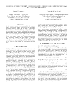 coding of spectrally homogeneous regions in