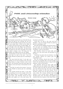 PSHE and citizenship stimulus