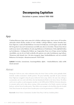 Decomposing Capitalism