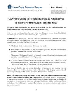 Family Equity Lending Guide