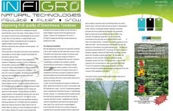 Improving fruit quality of Greenhouse Tomatoes
