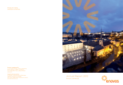 Annual Report 2012 - Enovos Luxembourg