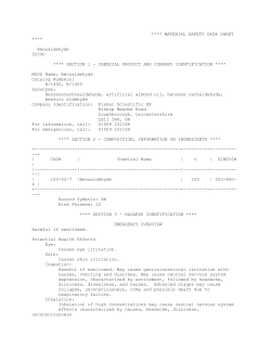 MATERIAL SAFETY DATA SHEET