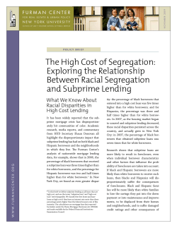 The High Cost of Segregation: Exploring the