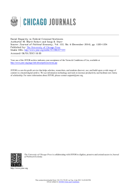 Racial Disparity in Federal Criminal Sentences