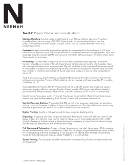 TOUCHE Papers Printing Tips PDF