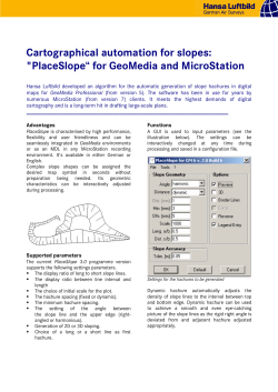 Cartographical automation for slopes: "PlaceSlope