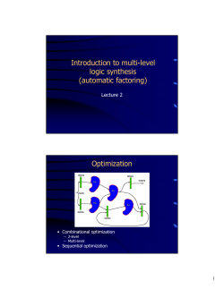 Introduction to multi-level logic synthesis (automatic factoring