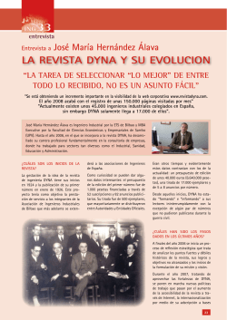 Entrevista publicada en el n&ordm; 33 de la revista COIIAR