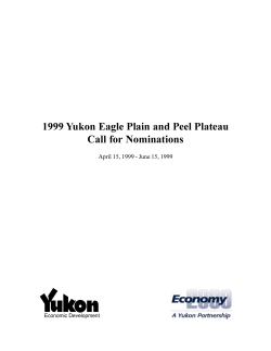 1999 Yukon Eagle Plain and Peel Plateau Call for Nominations