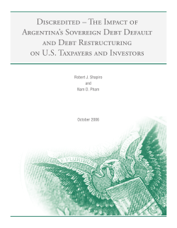 Discredited – The Impact of Argentina`s Sovereign Debt Default and