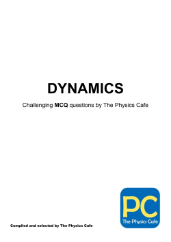 dynamics - The Physics Cafe