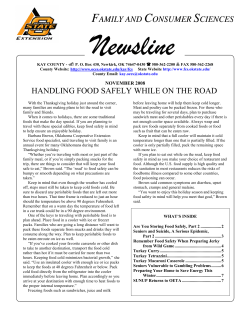 Newsline November - Oklahoma Cooperative Extension Service