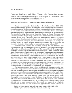 Pholsena, Vatthana, and Oliver Tappe, eds. Interactions with a